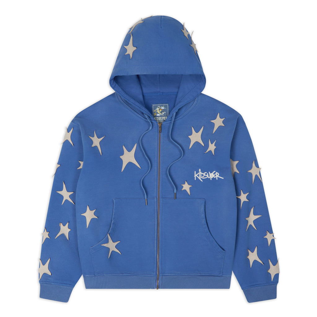 Kidsuper Stars Patchwork Washed Hoodie