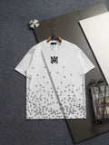 AMIRI MA Logo Gradient Starburst Print Crew Neck Short‑Sleeve T‑Shirt