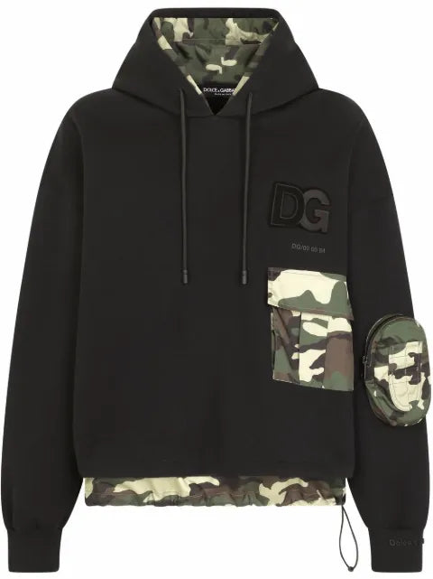Dolce & Gabbana camouflage-print logo hoodie