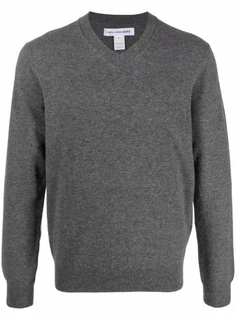Comme Des Garçons Shirt V-neck fine-knit jumper