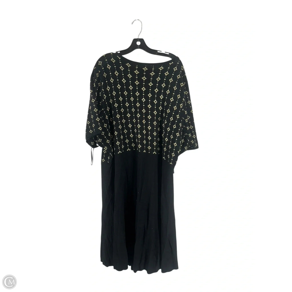 Dress Casual Short By Torrid In Black & Gold, Size: 6