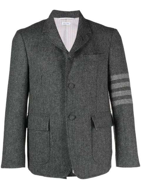 Thom Browne stripe-detail single-breasted blazer
