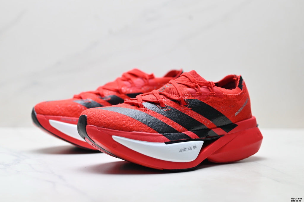 Adidas K81801850 Men's Running Shoes | 3-Color Statement Trainer - 3 Colorways incl. Grey/Coral & Red/Black