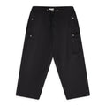 BLACK WASHED PARACHUTE PANTS TRACK PANTS