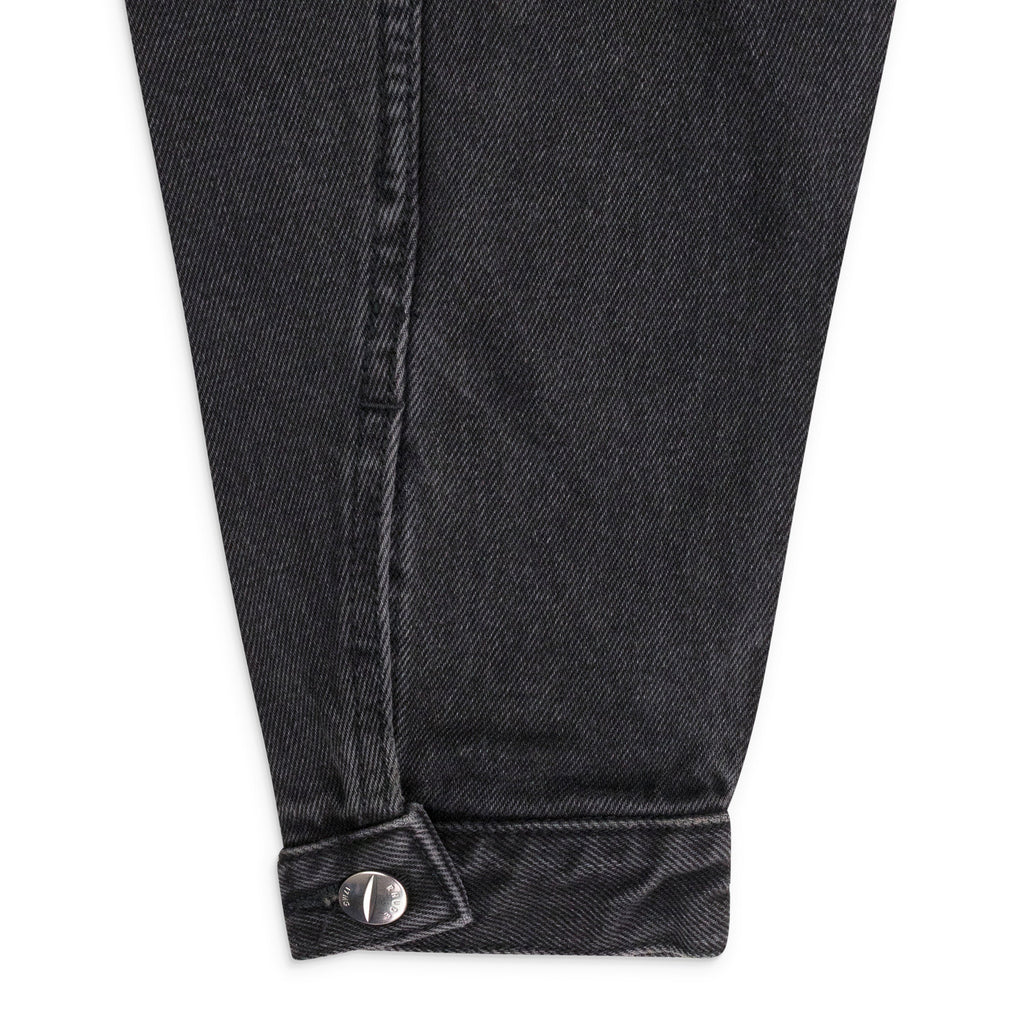BLACK OVERSIZED DENIM TRUCKER JACKET