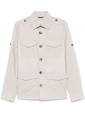 Brunello Cucinelli lightweight water-resistant Techno cotton unlined safari jacket