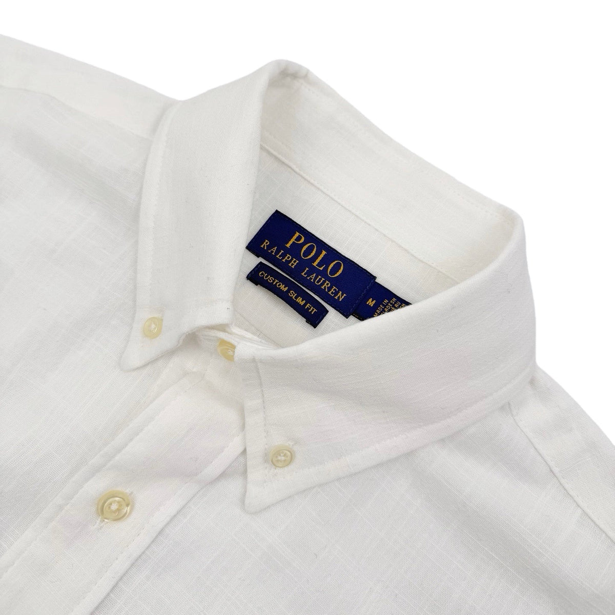 Ralph Lauren Men's Short‑Sleeve Linen‑Blend Button‑Down Shirt With Embroidered Pony Logo