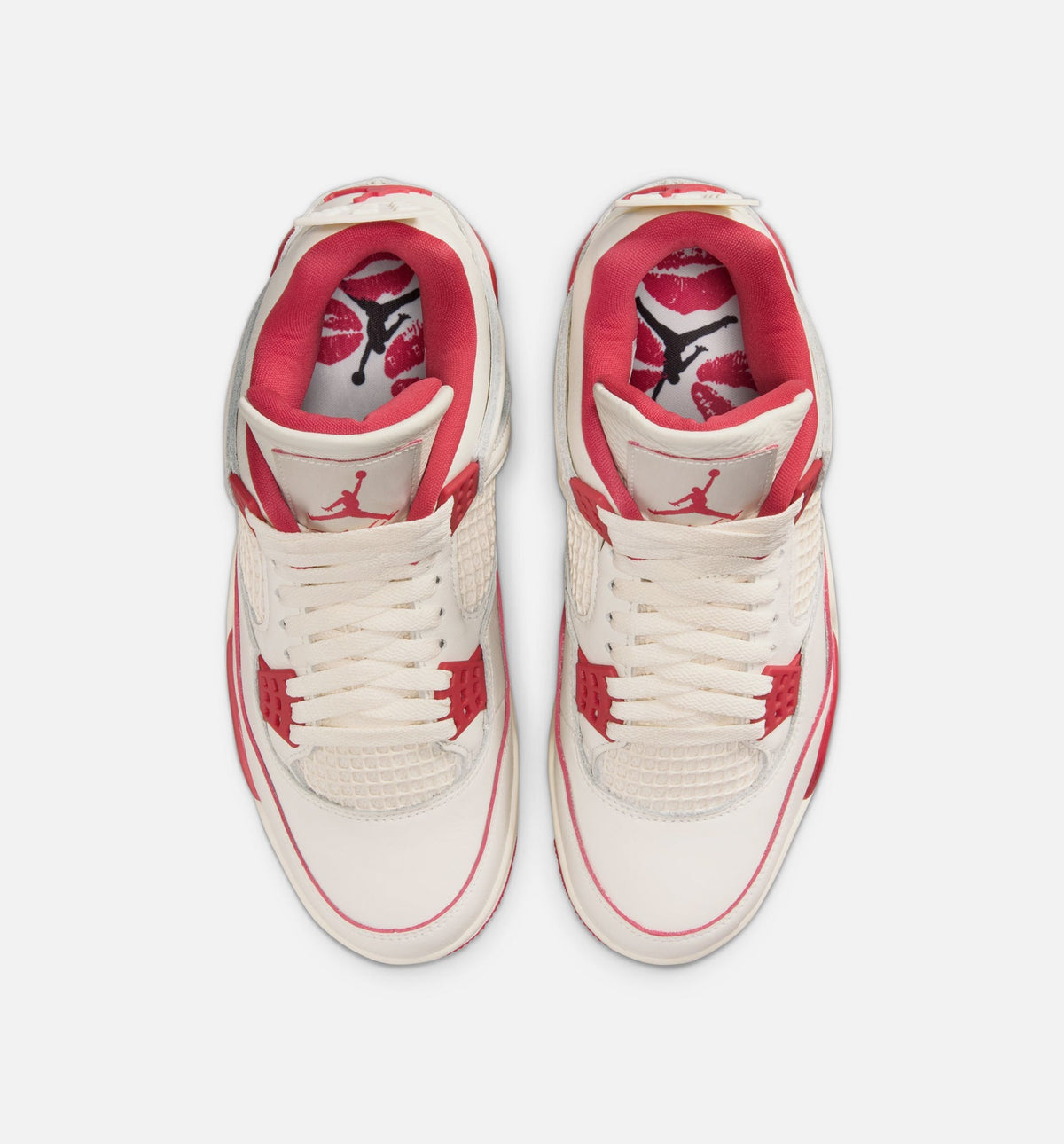 Air Jordan 4 Retro Valentine's Day | Women's Lifestyle Shoe | Light Ivory/Sierra Red/Siren Red