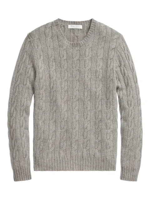 Ralph Lauren Purple Label cable-knit crew-neck sweater