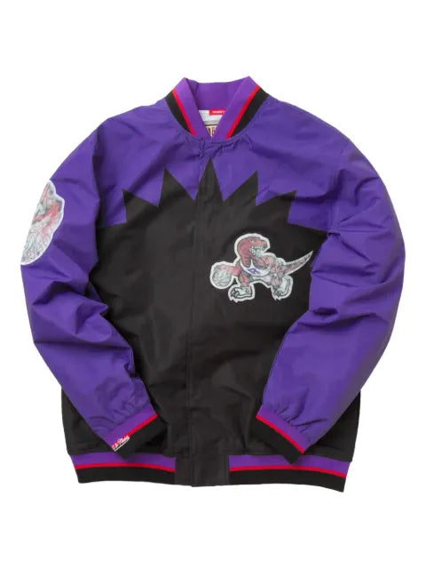 Mitchell & Ness x Toronto Raptors 75th Anniversary Warm Up appliqué jacket