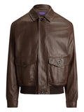 Ralph Lauren Purple Label  Everett buttoned leather jacket