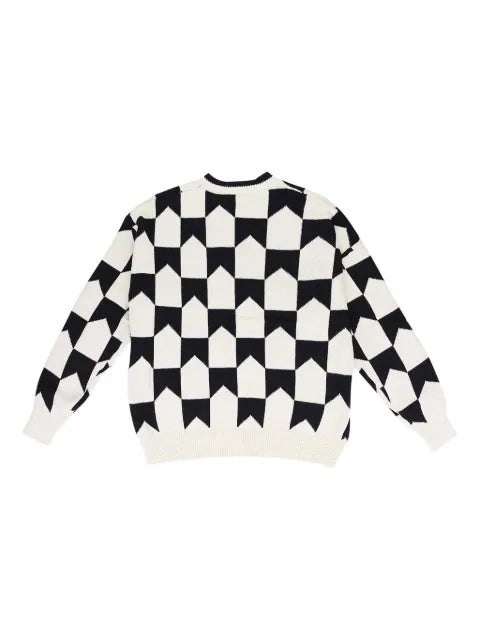 RHUDE checkered cardigan