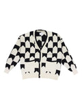 RHUDE checkered cardigan