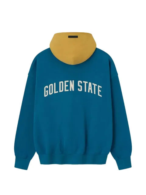 FEAR OF GOD ESSENTIALS x NBA Golden State Warriors colourblock hoodie