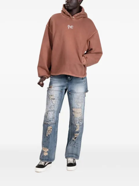 THUG CLUB Devil Peace back-patch hoodie