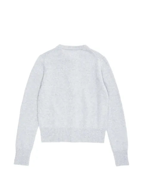 extreme cashmere crew-neck cashmere cardigan