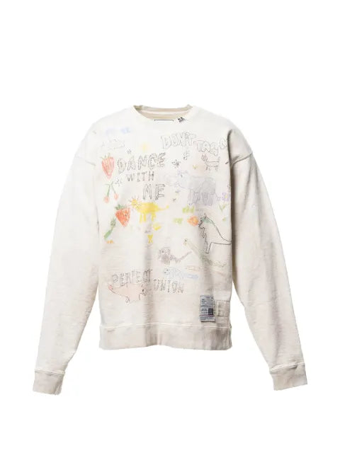 Maison MIHARA YASUHIRO kids doodle printed sweatshirt