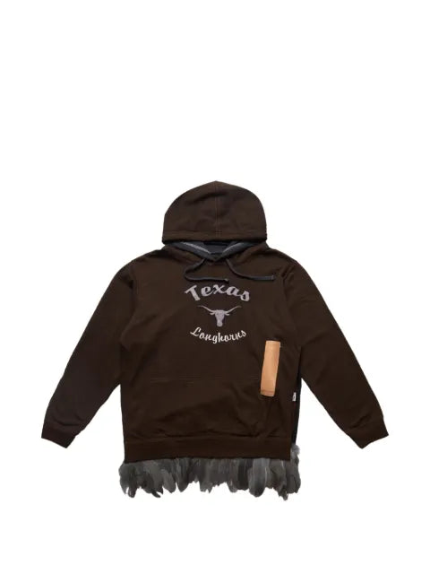 4SDESIGNS Texas Longhorns feather-trim hoodie