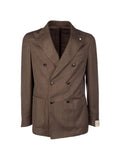 L.B.M. 1911 Tom double-breasted herringbone jacket