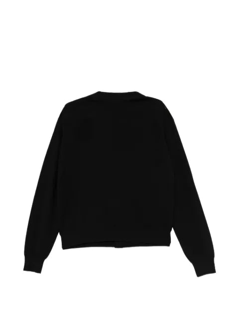 TOM FORD suede front merino cardigan
