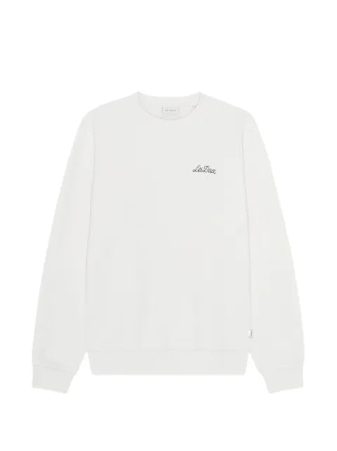 Les Deux logo-embroidered floral-print sweater