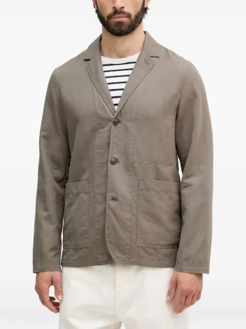 Lindbergh notch-lapel patch-pocket blazer