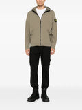 Stone Island 6100020 organic cotton interlock hooded sweatshirt