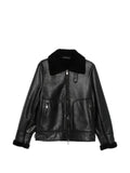 Salvatore Santoro shearling-collar leather jacket