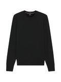 BOSS merino-wool sweater with logo embroidery