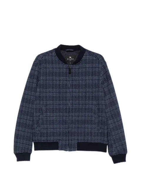 ETRO check-pattern bomber jacket