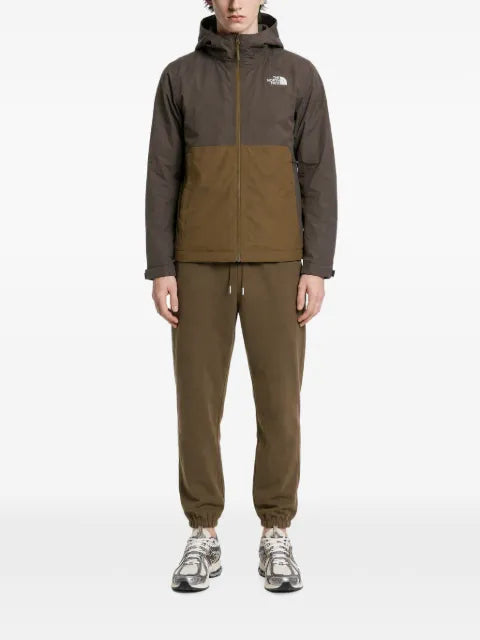 The North Face hooded colour-block jacket