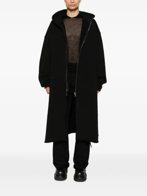 Rick Owens DRKSHDW Gimp Wide zip-up hooded coat
