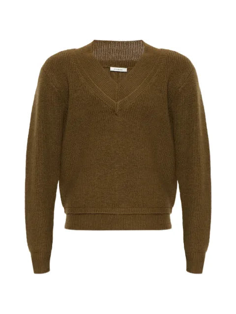 ENTIRE STUDIOS V-neck elbow-patch sweater