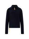 FENDI ribbed-knit zip-up cardigan