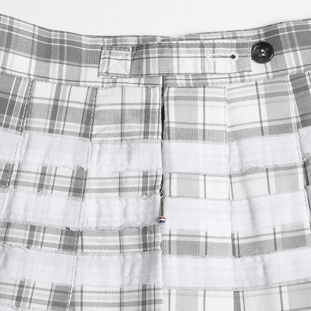 Women's Plaid 4-Bar Pleated Mini Skirt | Thom Browne