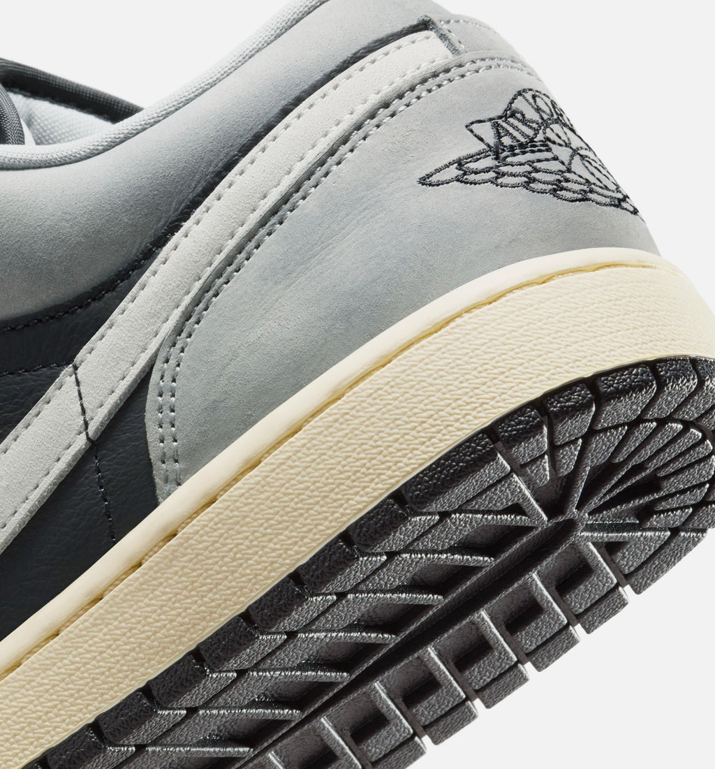 Air Jordan 1 Low SE Men's Lifestyle Shoes - Light Smoke Grey / White / Off Noir
