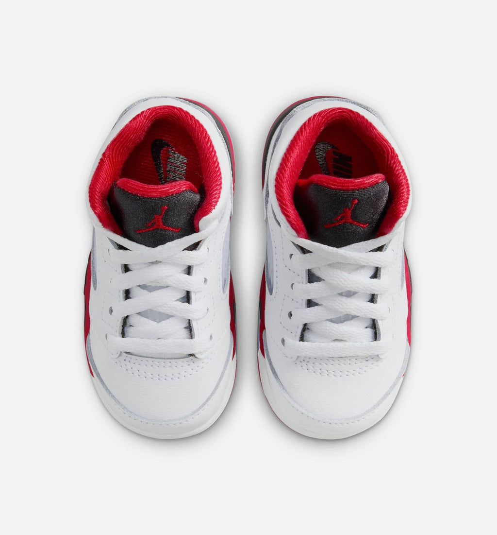 Air Jordan 5 Retro 'Fire Red' - Infant/Toddler Lifestyle Sneaker (Fire Red/White)
