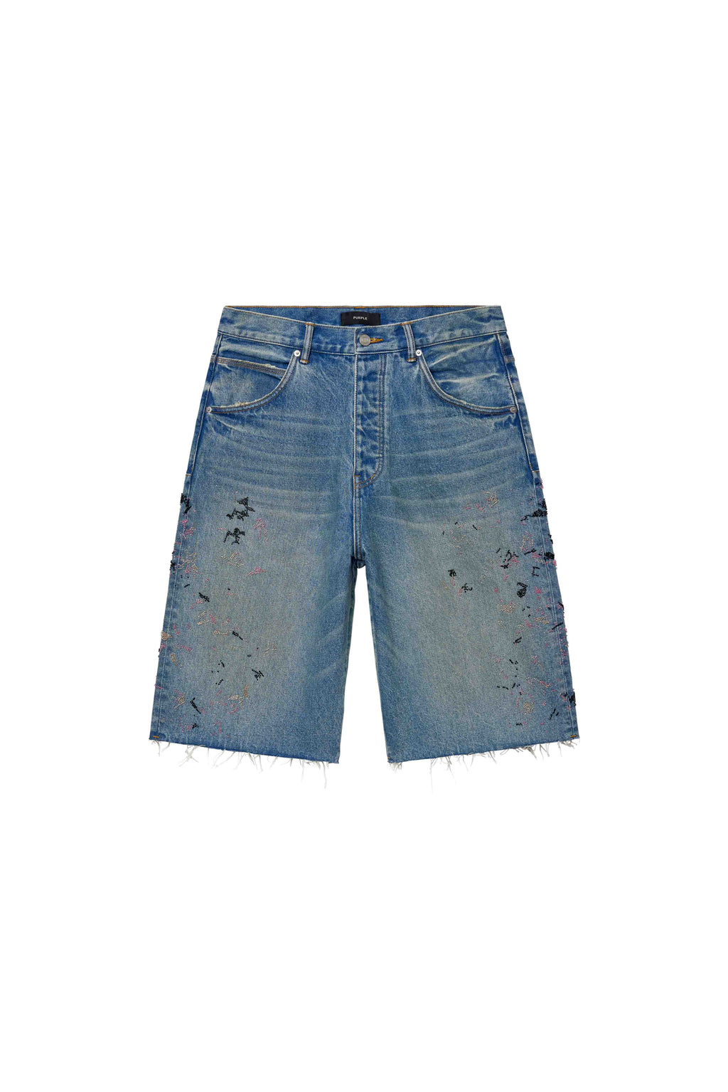 P070 Beaded Splatter Short