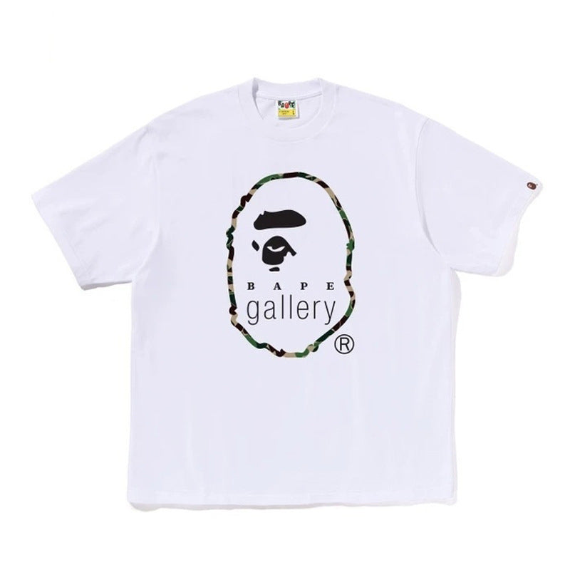 BAPE Ape Head & Shark Graphic Tee Loose Unisex Streetwear T-Shirt