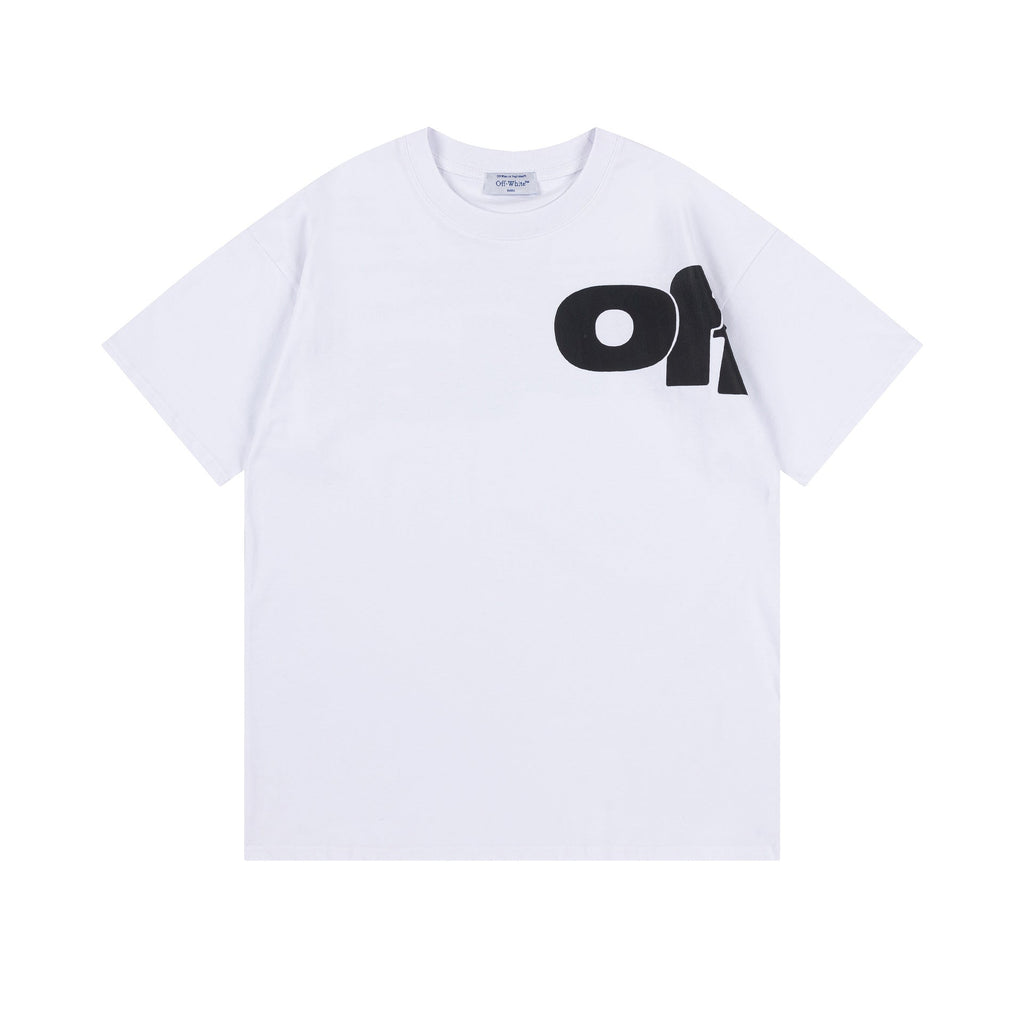 Off-White Big Letter Print Crew Neck Short Sleeve T Shirt Unisex