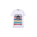 Chrome Heart T Shirts Croix Cross Color Leather Printed Short Sleeve T-Shirt