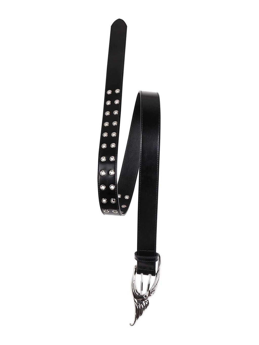 WHISTLEHUNTER Dove Metal Buckle Punk Retro Glossy Leather Waist Belt