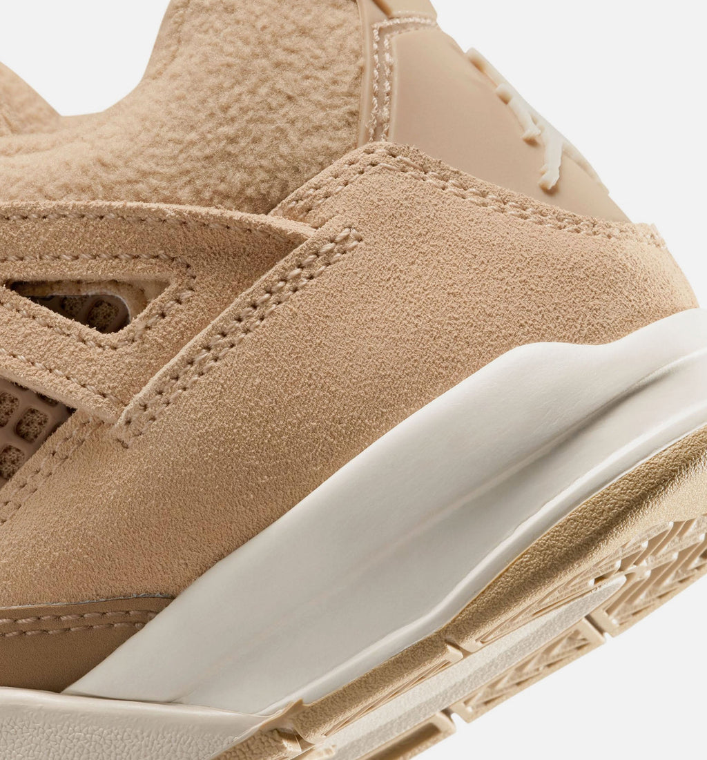 Air Jordan 4 Retro "Cozy Girl" Little Kids' Shoe – Hemp/Light Orewood Brown