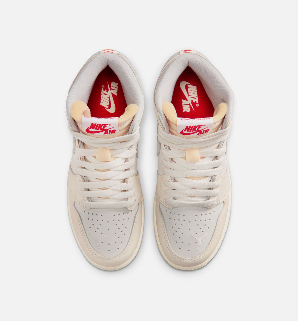 Air Jordan 1 Retro High OG Sail Grade School Lifestyle Shoes - Sail/University Red/Pale Ivory/Coconut Milk