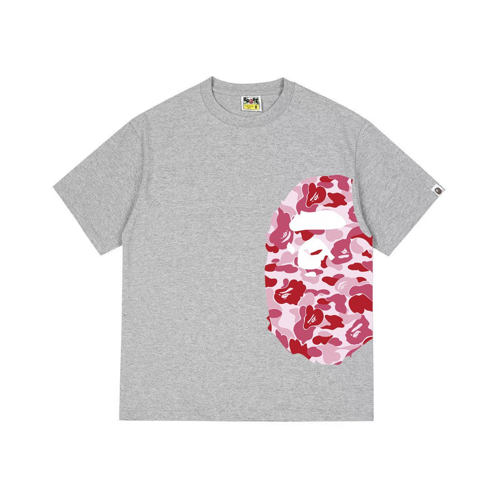BAPE Pink Camo Ape Head Graphic Short-Sleeve T-Shirt