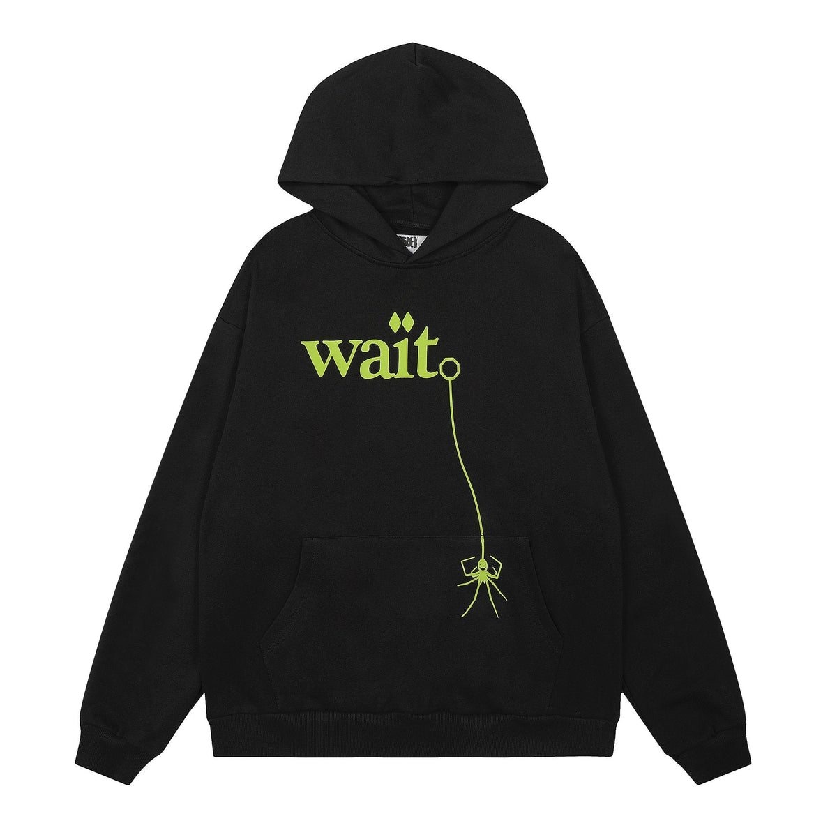 Sp5der Lime Green Web Graphic Pullover Hoodie