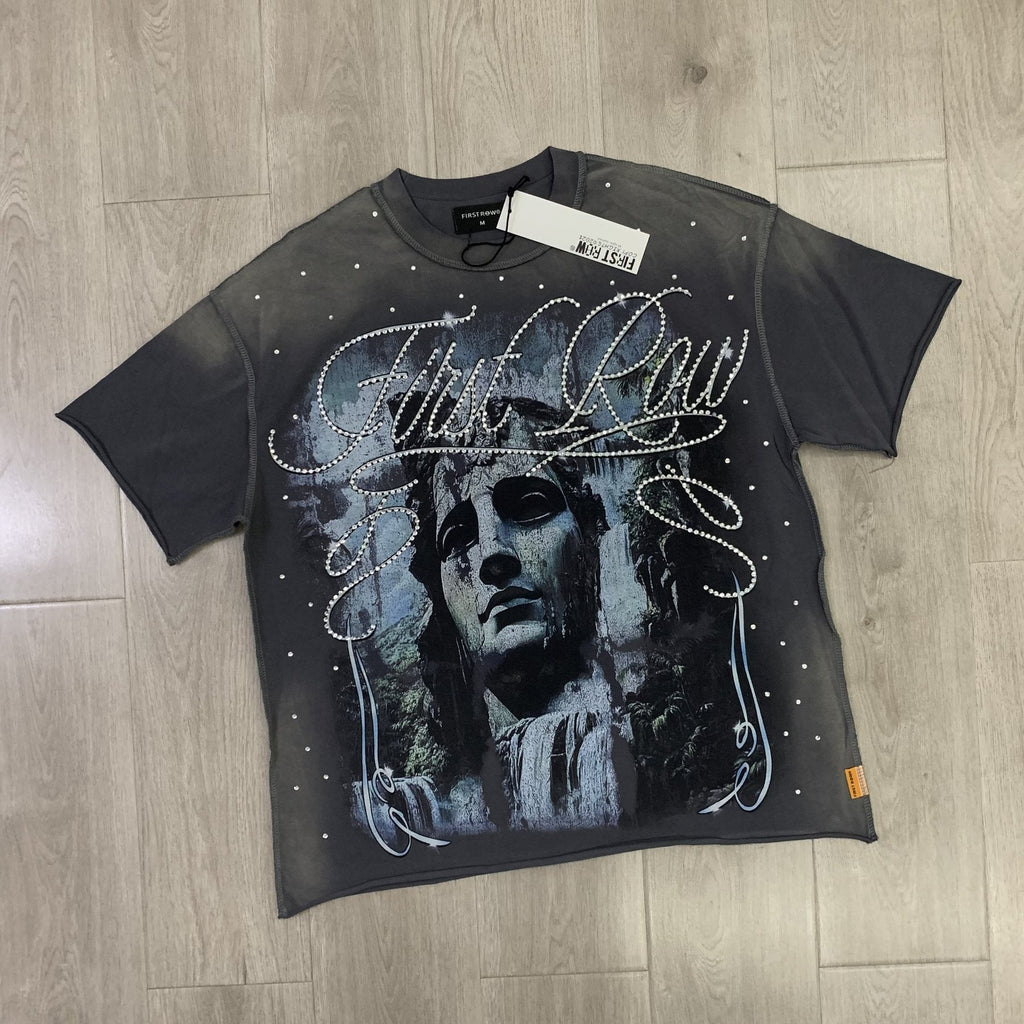 FIRST ROW Lost Utopia Unearth Cropped Graphic T-Shirt