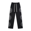 MIXED EMOTION Rhinestone Circle Graphic Sweatpants