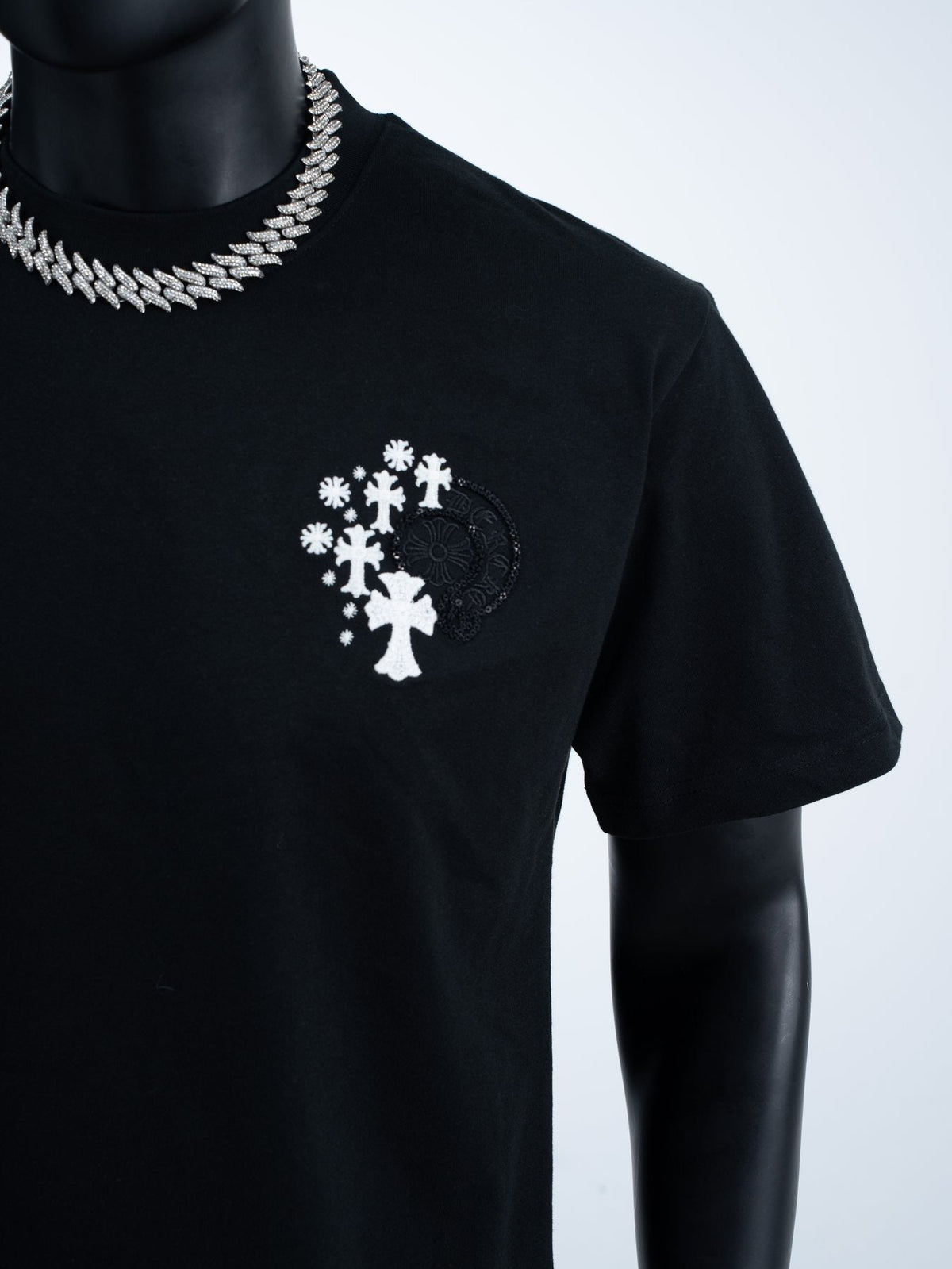 Chrome Hearts Cross Star Graphic Short-Sleeve T-Shirt