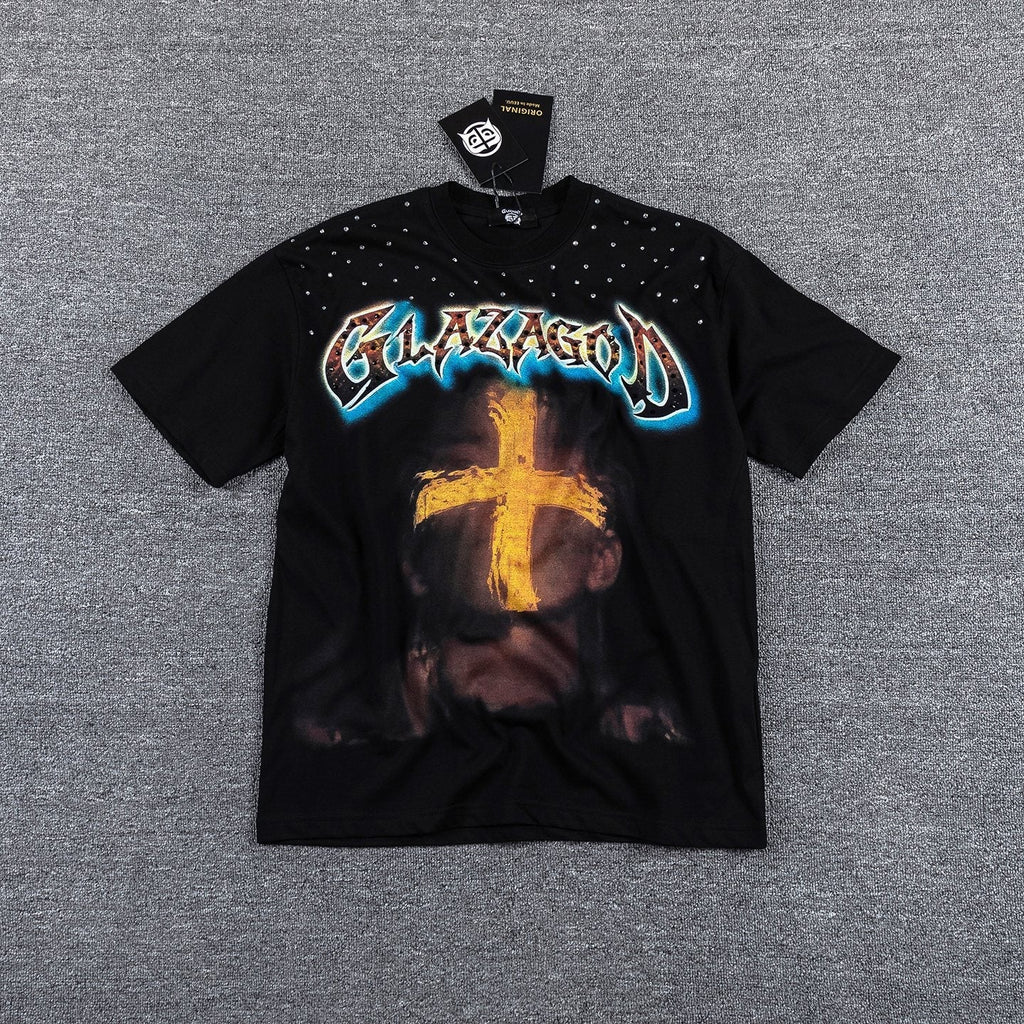 GLAZAGOD Blessed in the Vision Graphic T-Shirt